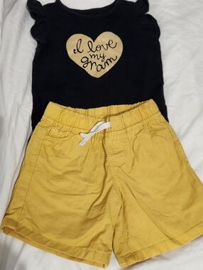 Carters Girls I Love Gram Heart Outfit